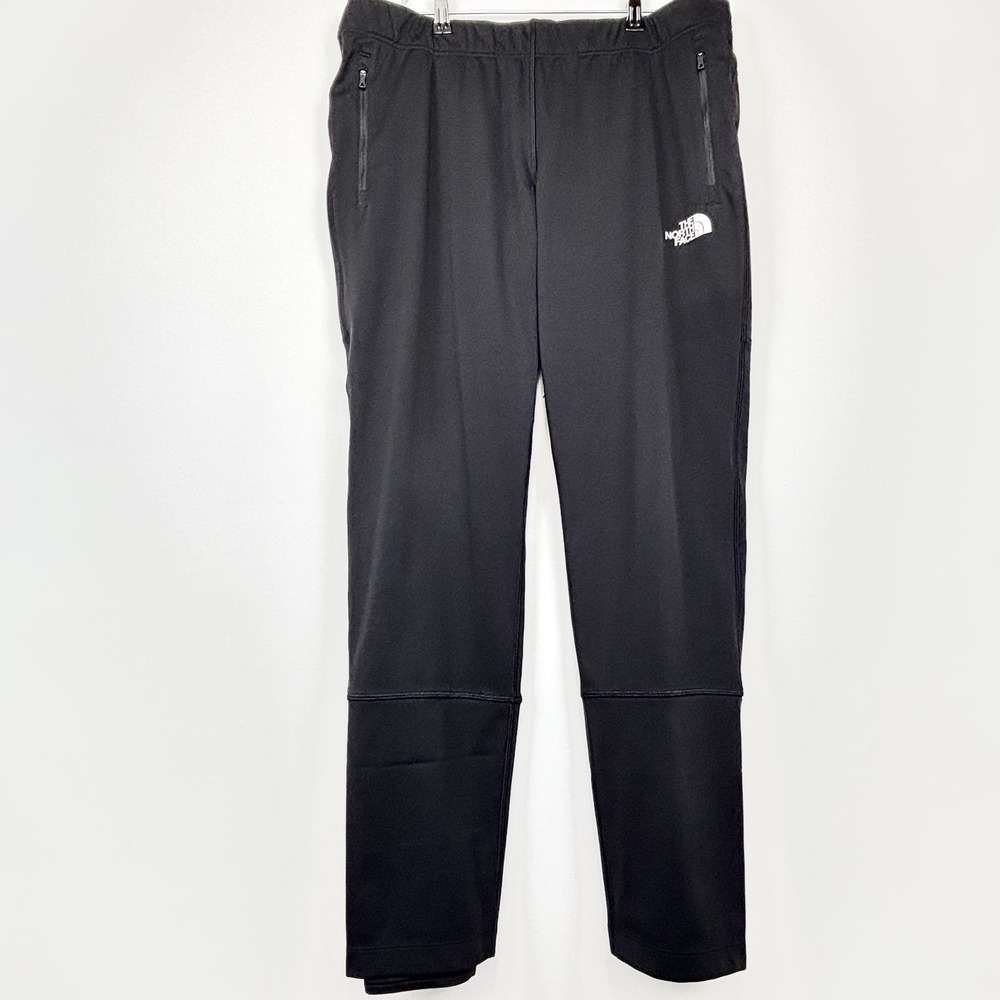 The North Face Jogger Pants Men's XL Black Lined Winter Warm Hybrid Zip Pockets
